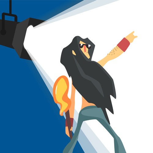 Rocker in the spotlight